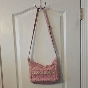 VINTAGE VERA BRADLEY PINK QUILTED SHOULDER BAG